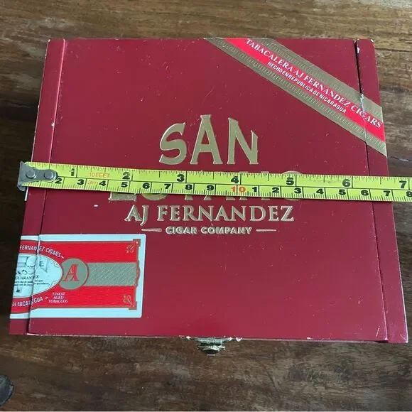 Set of 2 Flat Cigar Boxes Storage Containers Collecting - Picture 11 of 12